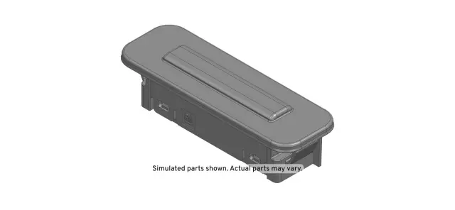 13548884 - Body: Release Switch for Cadillac: Escalade, Escalade ESV | Chevrolet: Blazer, Equinox EV, Suburban, Tahoe, Traverse, Traverse Limited | GMC: Terrain, Yukon, Yukon XL Image