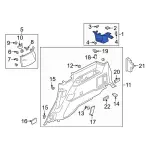 JL1Z4031010DD - Body: Rear Pillar Trim for Ford: Expedition Image