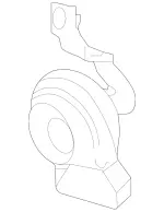 2055421800 - : Horn for Mercedes-Benz: C350e, C400, C43 AMG, C450 AMG Image