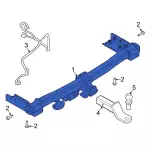 MB5Z17D826A - Body: Trailer Hitch for Ford Image
