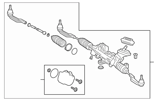 2474605402 - Steering: Steering Gear for Mercedes-Benz: GLA250 Image image