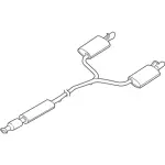 FB5Z5230E - : Muffler for Ford: Explorer Image