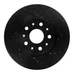 63346038R - : DFC Brake Rotor - Drilled and Slotted - Black for DYNAMIC FRICTION Image