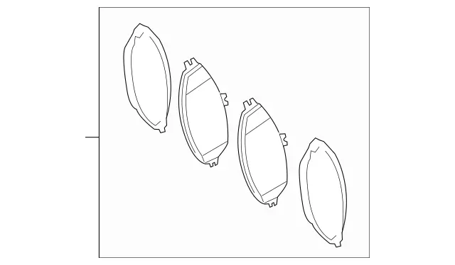 420840364 - : Disk Brake Pad                           for Mercedes-Benz: E 450, GLC 300 Image