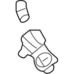 8E5Z3511B - Steering: Flange for FORD Image