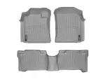 4604413 - : Grey FloorLiner™ DigitalFit®, Front &amp; 2nd Row for WeatherTech Image