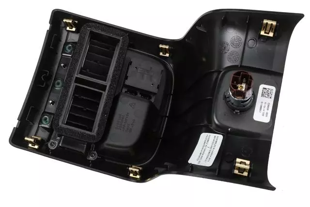 Jet Black Front Floor Console Rear Trim Panel - GM (22989470)