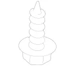 1689900136 - Covering and Lining: Screw for Mercedes-Benz: E430 Image