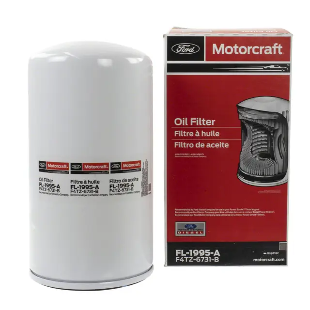 FL1995A - : Motorcraft™ Engine Oil Filter for Ford: E-350 Club Wagon, E-350 Econoline, E-350 Econoline Club Wagon, E-350 Super Duty, E-450 Econoline Super Duty, E-450 Super Duty, E-550 Econoline Super Duty, E-550 Super Duty, Econoline Super Duty, Excursion, F-250, F-250 HD, F-250 Super Duty, F-350, F-350 Super Duty, F-450 Super Duty, F-550 Super Duty, F-Super Duty Image