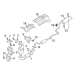 NU2Z5K256D - : Rear Muffler Clamp for Ford: EcoSport Image