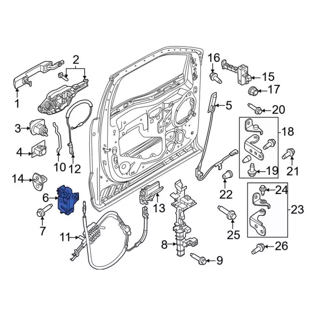 Lock Actuator - Ford (ML3Z-15264A26-G)