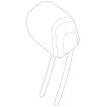 20597003007C70 - Body: Headrest, Outer for Mercedes-Benz Image