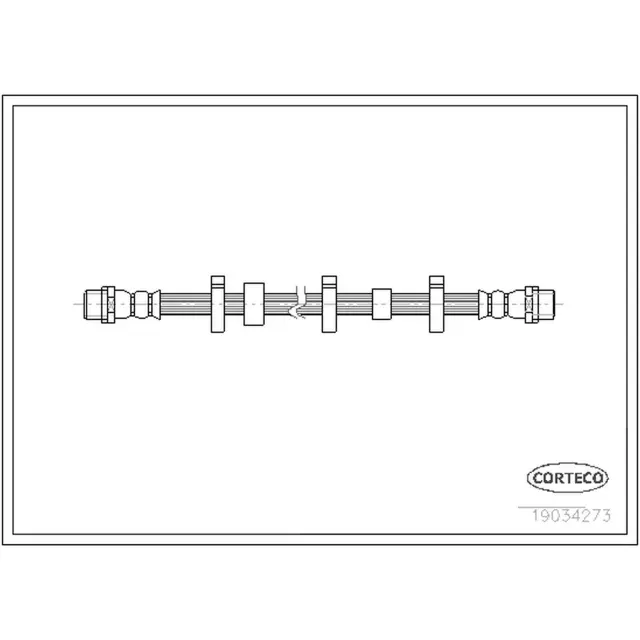 19034273 - : Corteco Brake Hydraulic Hose for Corteco Image