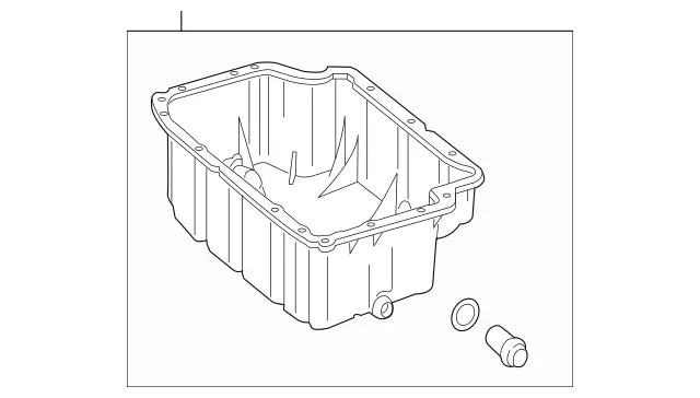 6510100313 - : Oil Pan for Mercedes-Benz: Sprinter 2500, Sprinter 3500, Sprinter 3500XD Image