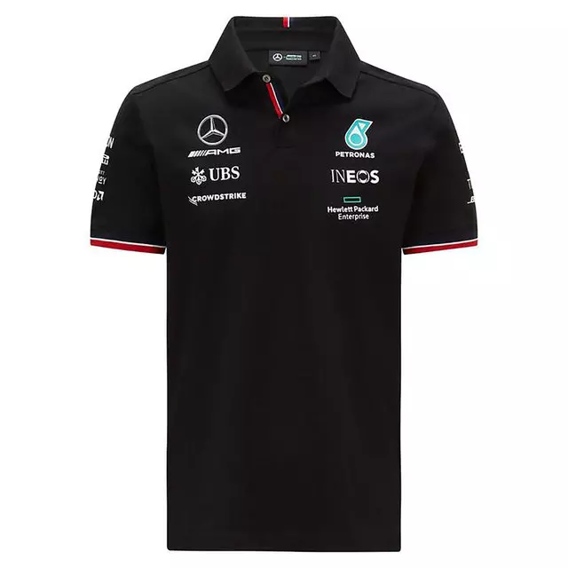 152404201 - : Mer Motorsport Mercedes Team Polo Black for Mercedes-Benz Image