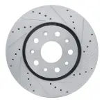 63142038R - : DFC Brake Rotor - Drilled and Slotted - Silver for DYNAMIC FRICTION Image