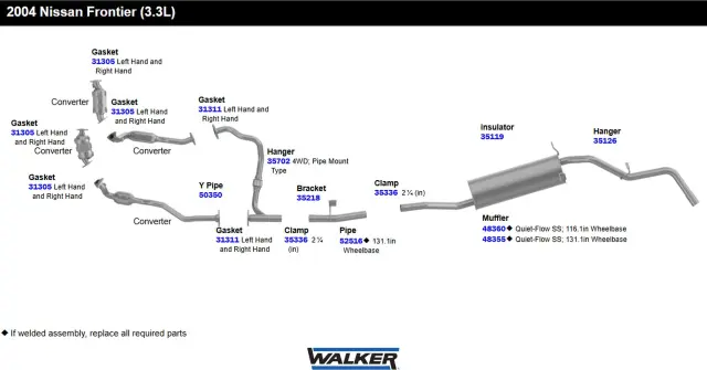 35126 - : Exhaust System Hanger for Walker Exhaust Image