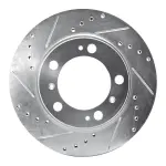 63102029L - : DFC Brake Rotor - Drilled and Slotted - Silver for DYNAMIC FRICTION Image