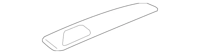 1667300222 - Rear Doors: Trim Strip for Mercedes-Benz: GL350, GL450, GL550, GL63 AMG, GLE300d, GLE350, GLE400, GLE550e, GLE63 AMG, GLS350d, GLS450, GLS550, GLS63 AMG, ML250, ML350, ML400, ML550, ML63 AMG Image image