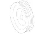 6112300115 - : Belt Pulley for Mercedes-Benz Image