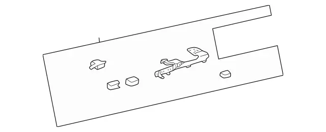 1267801512 - Body: Support Bracket for Mercedes-Benz Image