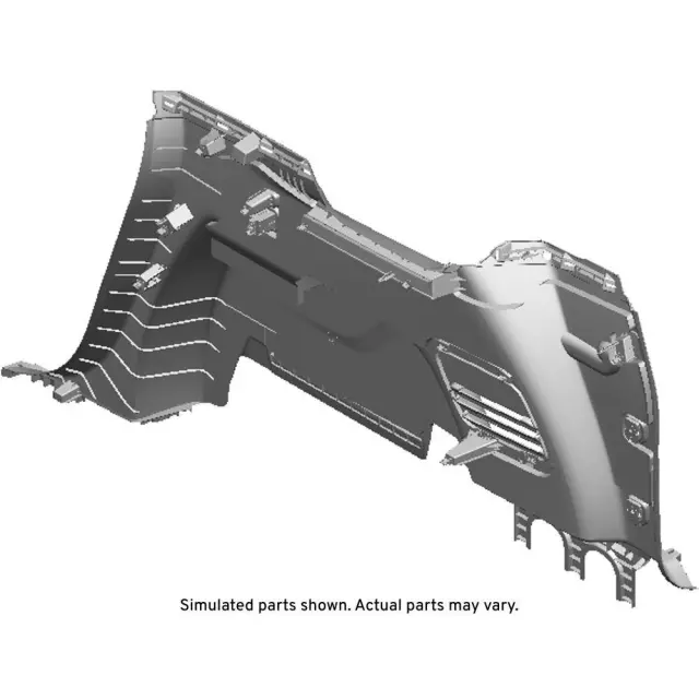 85135290 - : Black Driver Side Quarter Lower Rear Trim Panel for Chevrolet: Traverse, Traverse Limited Image