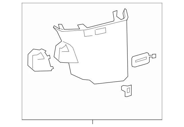 44769054267H52 - Body: Rear Pillar Trim for Mercedes-Benz: Metris Image image