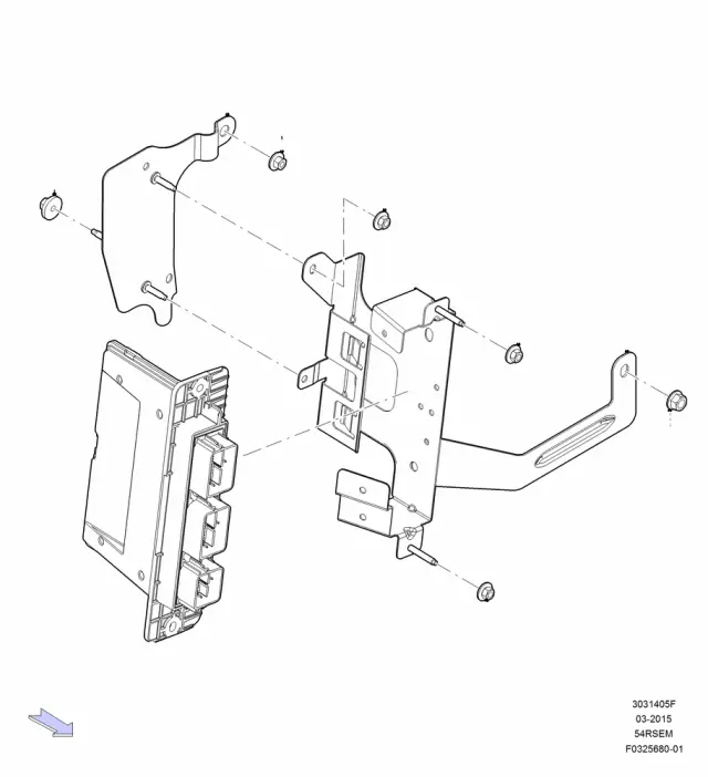 5C2Z12A659GA - Electrical: Mount Bracket Bracket for Ford Image