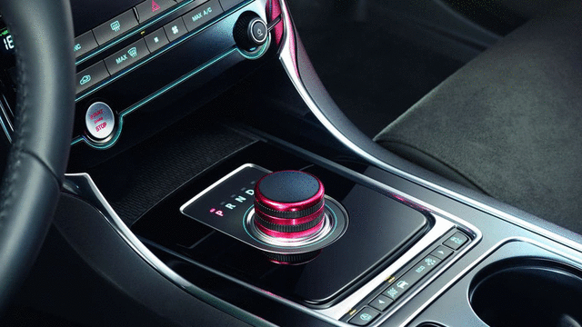 T2H33623 - Interior: Rotary Shifter - Red Finish for Jaguar: F-Pace, XE, XF Image