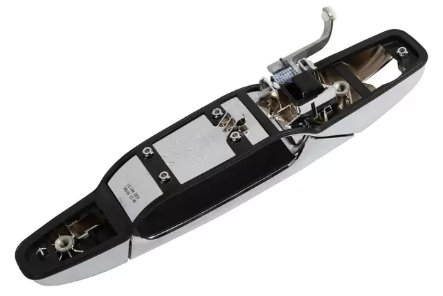 84053436 - : Handle, Outside for Cadillac: Escalade, Escalade ESV, Escalade EXT | Chevrolet: Avalanche, Silverado 1500, Silverado 2500 HD, Silverado 3500 HD, Suburban 1500, Suburban 2500, Tahoe | GMC: Sierra 1500, Sierra 2500 HD, Sierra 3500 HD, Yukon, Yukon XL 1500, Yukon XL 2500 Image