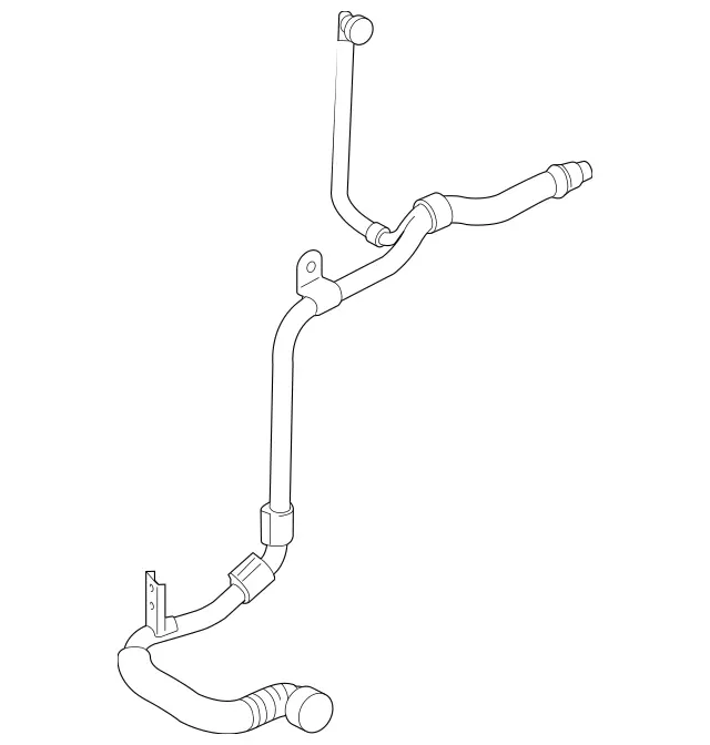 2135007300 - Radiator: Coolant Pipe for Mercedes-Benz: E300, E350, E43 AMG, E53 AMG, E63 AMG S, GLC300, GLC43 AMG, GLC63 AMG Image image