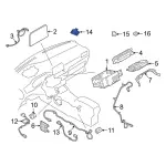 LJ6Z19A391A - Body: Microphone for Ford: Escape | Lincoln: Corsair, Nautilus Image