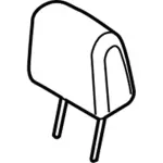 F1EZ58611A08KA - Body: Headrest, Outer for FORD Image