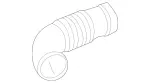 4635001075 - Chassis Sheet Metal/Air Intake: Hose for Mercedes-Benz Image