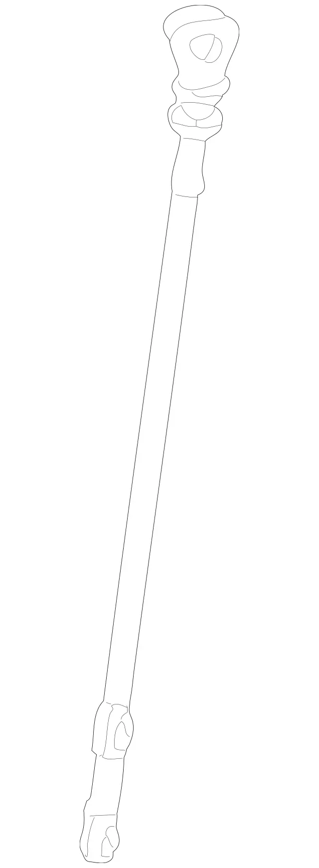 111010097264 - Engine: Dipstick for Mercedes-Benz Image