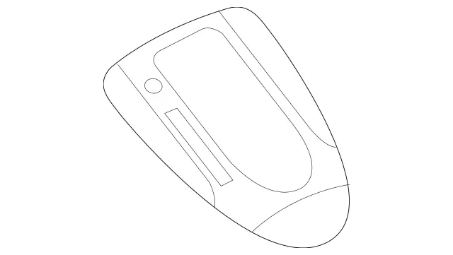 2196802236 - Body: Trim Plate for Mercedes-Benz Image