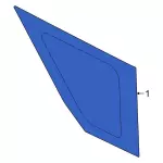 M1PZ7829711D - : Quarter Glass for Ford Image