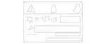 2058170120 - Tools and Accessories: Information Label for Mercedes-Benz Image