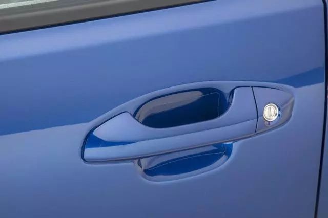 D9048ADU02 - Exterior: Door Handle Pocket Protector, Clear Appliqu? for Kia: Cadenza, Carnival, Forte, Forte5, K5, K900, Niro, Niro EV, Optima, Rio, Sedona, Seltos, Sorento, Soul, Soul EV, Sportage, Telluride Image