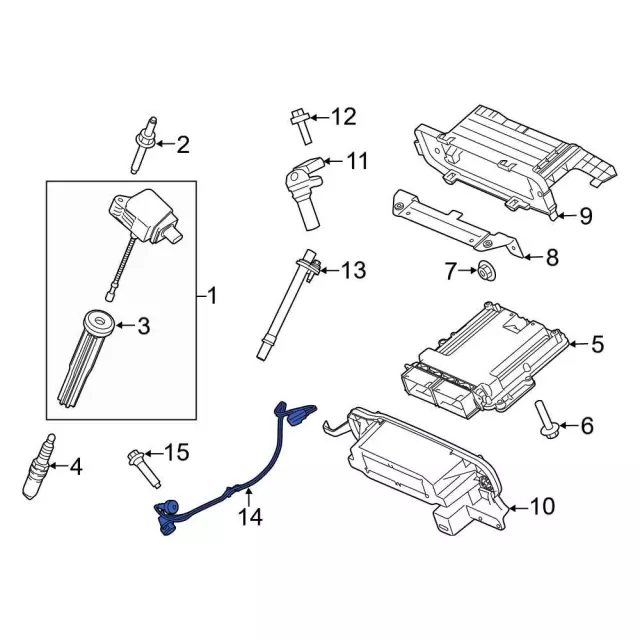 Ignition Knock (Detonation) Sensor - Ford (FT4Z-12A699-F)