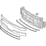 HC3Z8200DB - : Grille Assembly for Ford: F-250 Super Duty, F-350 Super Duty, F-450 Super Duty Image