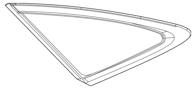 1676706101 - : Quarter Glass for Mercedes-Benz Image