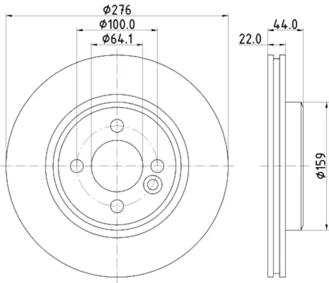 355120612 - : Disc Brake Rotor for Hella Pagid Image