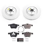 ESK6282 - : Genuine Geomet Coated Rotors, ECE-R90 Brake Pads + Hardware Kit for PowerStop Image