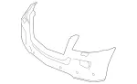 16488511389999 - Attachment Parts: Trim, Bumper for Mercedes-Benz: GL320, GL550 Image