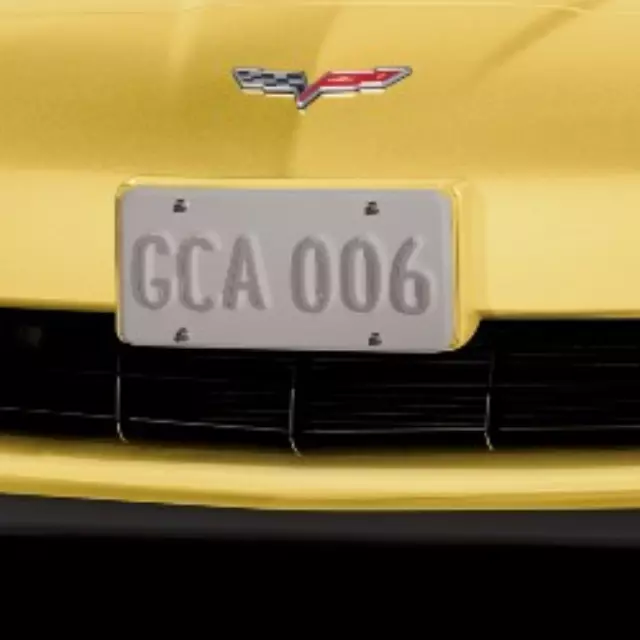 Front License Plate Holder - Yellow (45U) - GM (19166191)