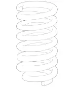 2533210404 - Springs, Suspension and Hydraulic Components: Helical Spring for Mercedes-Benz: GLC300, GLC43 AMG, GLC63 AMG, GLC63 AMG S Image
