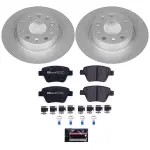ESK5667 - : Genuine Geomet Coated Rotors, ECE-R90 Brake Pads + Hardware Kit for PowerStop Image