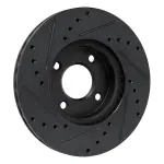 63367112R - : DFC Brake Rotor - Drilled and Slotted - Black for DYNAMIC FRICTION Image
