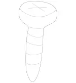 145264 - Attachment Parts: Tapping Screw for Mercedes-Benz Image